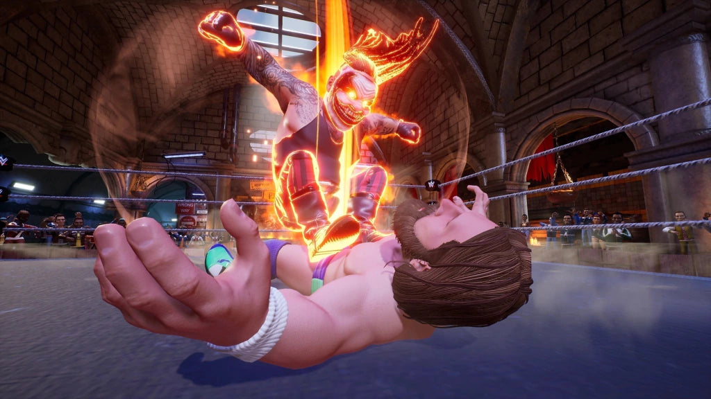 Gameplay e captura de tela de WWE 2K Battlegrounds - PS4