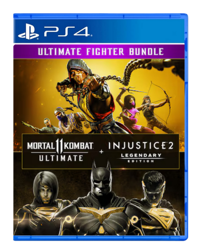 Pacote Mortal Kombat 11 Ultimate + Injustice 2 Ed. Lendaria - PS4