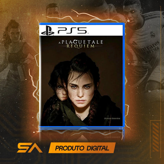 Capa oficial do jogo A Plague Tale: Requiem para PS5 em Mídia Digital