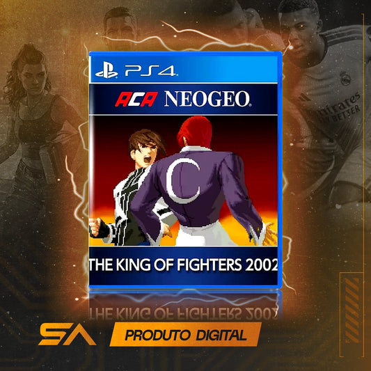 Capa oficial do jogo Aca Neogeo The King of Fighters 2002 para PS4 em Mídia Digital