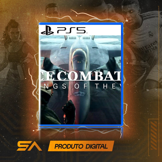 Capa oficial do jogo Ace Combat 8: Wings of Theve para PS5 em Mídia Digital