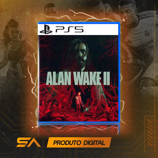 Capa oficial do jogo Alan Wake 2 para PS5 em Mídia Digital