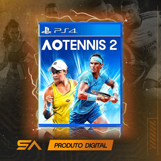 Capa oficial do jogo Ao Tennis 2 para PS4 em Mídia Digital