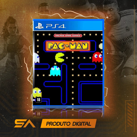Capa oficial do jogo Arcade Game Series: Pac-Man para PS4 em Mídia Digital