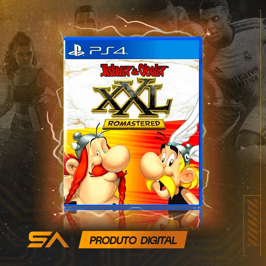 Capa oficial do jogo Asterix & Obelix Xxl: Romastered para PS4 em Mídia Digital