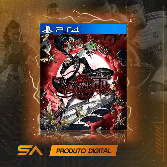 Capa oficial do jogo Bayonetta para PS4 em Mídia Digital