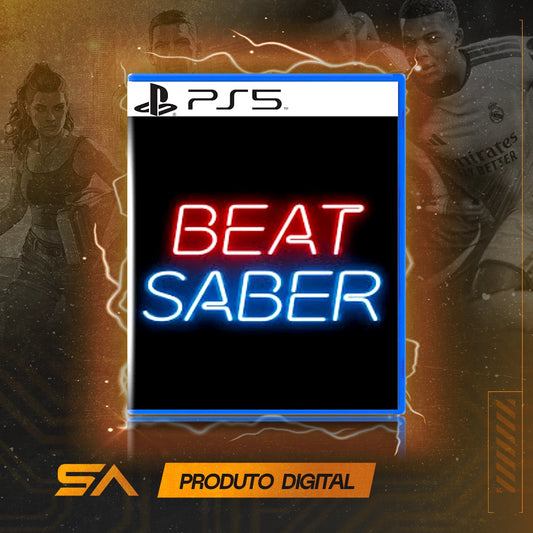 Capa oficial do jogo Beat Saber para PS5 em Mídia Digital