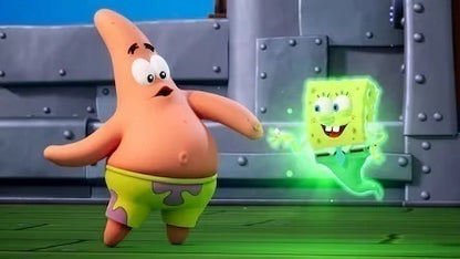Gameplay e captura de tela de Bob Esponja: Titãs da Maré - PS5
