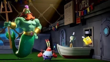 Gameplay e captura de tela de Bob Esponja: Titãs da Maré - PS5