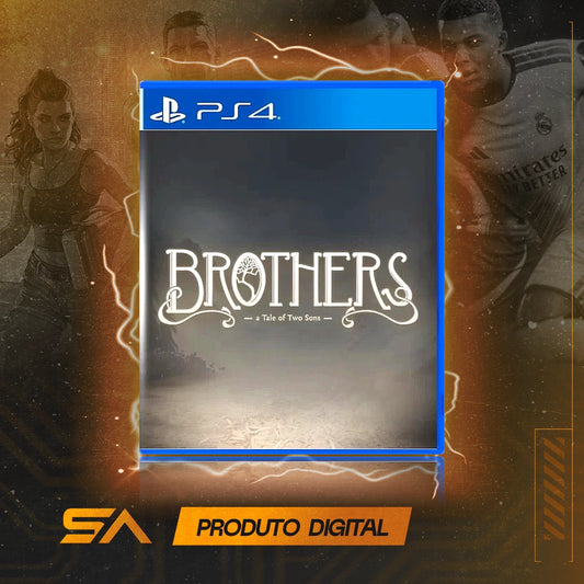 Capa oficial do jogo Brothers: A Tale of Two Sons para PS4 em Mídia Digital