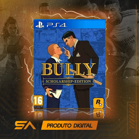 Capa oficial do jogo Bully para PS4 em Mídia Digital