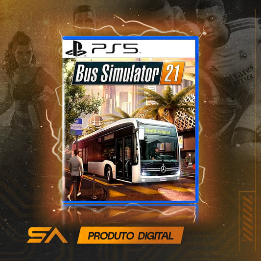 Capa oficial do jogo Bus Simulator 21 para PS5 em Mídia Digital