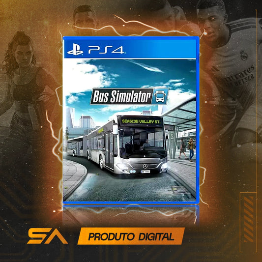 Capa oficial do jogo Bus Simulator para PS4 em Mídia Digital