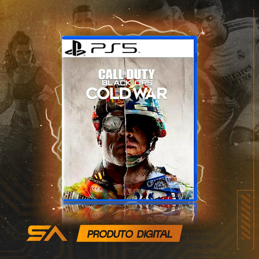 Capa oficial do jogo Call of Duty Black Ops Cold War Edição Padrão para PS5 em Mídia Digital