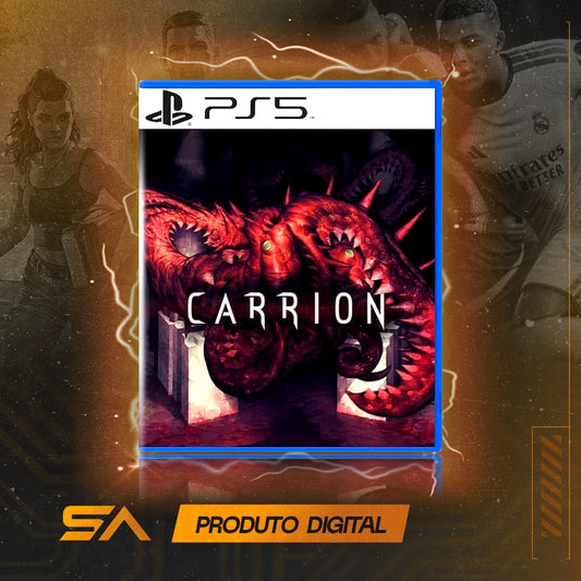 Capa oficial do jogo Carrion para PS5 em Mídia Digital