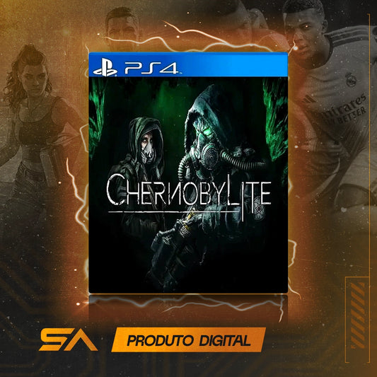 Capa oficial do jogo Chernobylite para PS4 em Mídia Digital