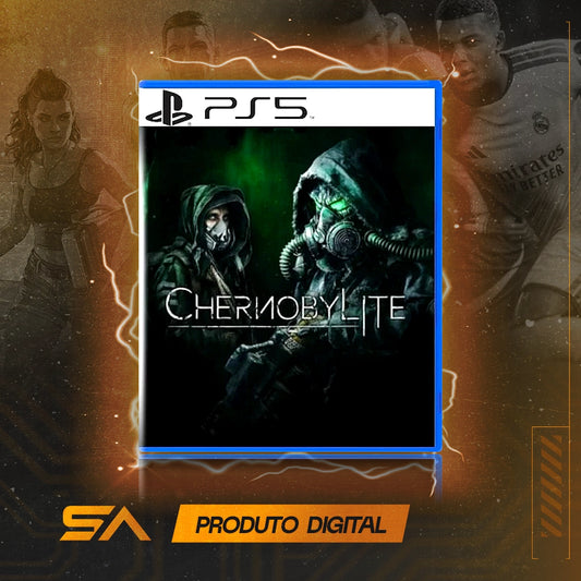 Capa oficial do jogo Chernobylite para PS5 em Mídia Digital