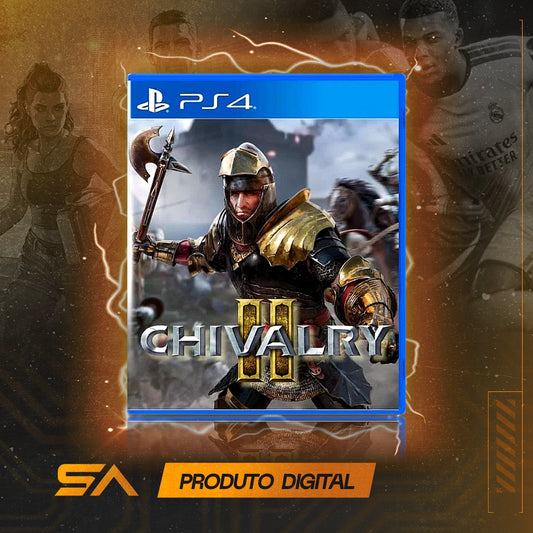 Capa oficial do jogo Chivalry 2 para PS4 em Mídia Digital