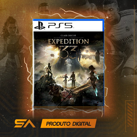 Capa oficial do jogo Clair Obscur: Expedition 33 para PS5 em Mídia Digital