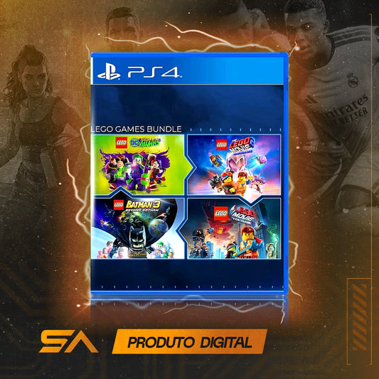 Capa oficial do jogo Conjunto de Jogos LEGO para PS4 em Mídia Digital
