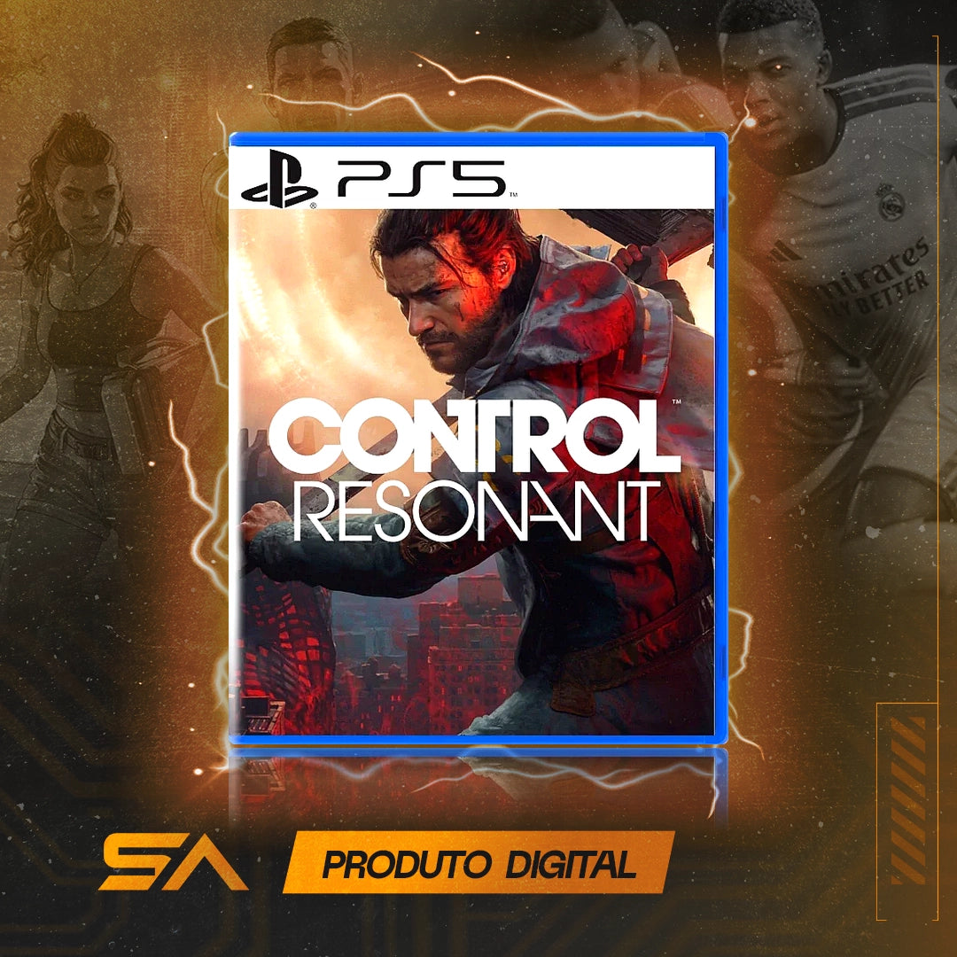 Capa oficial do jogo Control Resonant para PS5 em Mídia Digital