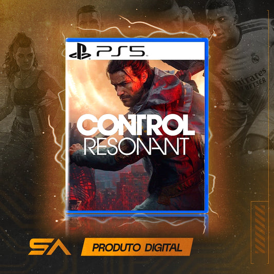 Capa oficial do jogo Control Resonant para PS5 em Mídia Digital