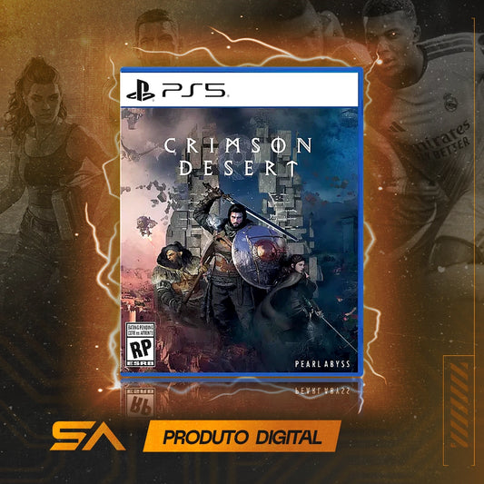 Capa oficial do jogo Crimson Desert para PS5 em Mídia Digital