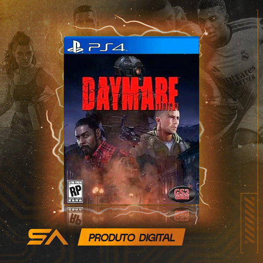 Capa oficial do jogo Daymare 1998 para PS4 em Mídia Digital