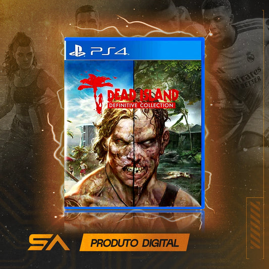 Capa oficial do jogo Dead Island Definitive Collection para PS4 em Mídia Digital