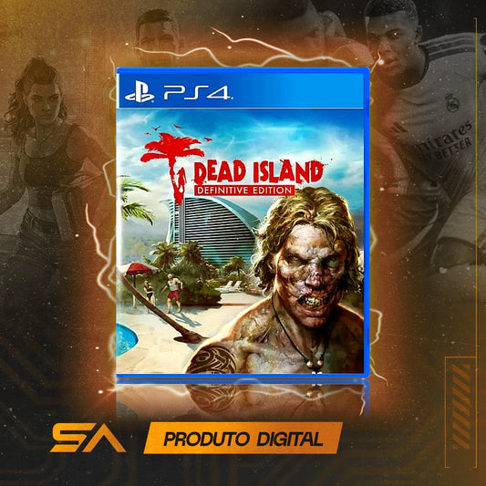 Capa oficial do jogo Dead Island Definitive Edition para PS4 em Mídia Digital