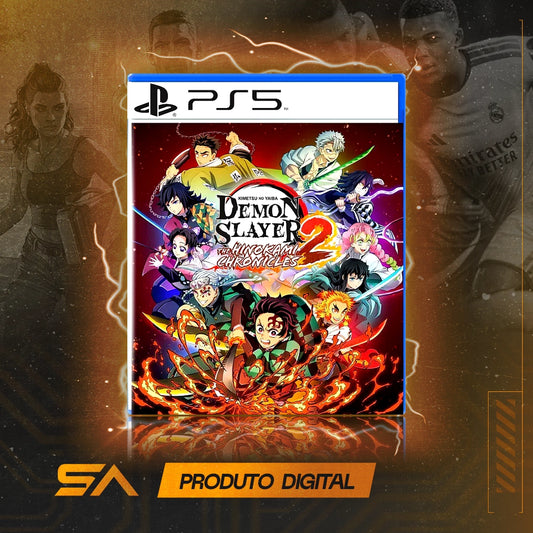 Capa oficial do jogo Demon Slayer -Kimetsu no Yaiba- The Hinokami Chronicles 2 Standard Edition para PS5 em Mídia Digital