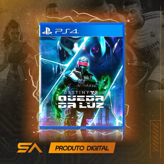 Capa oficial do jogo Destiny 2: A Queda da Luz para PS4 em Mídia Digital