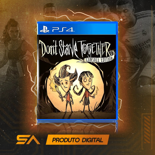 Capa oficial do jogo Don't Starve Together: Console Edition para PS4 em Mídia Digital