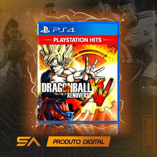Capa oficial do jogo Dragon Ball Xenoverse 1 para PS4 em Mídia Digital