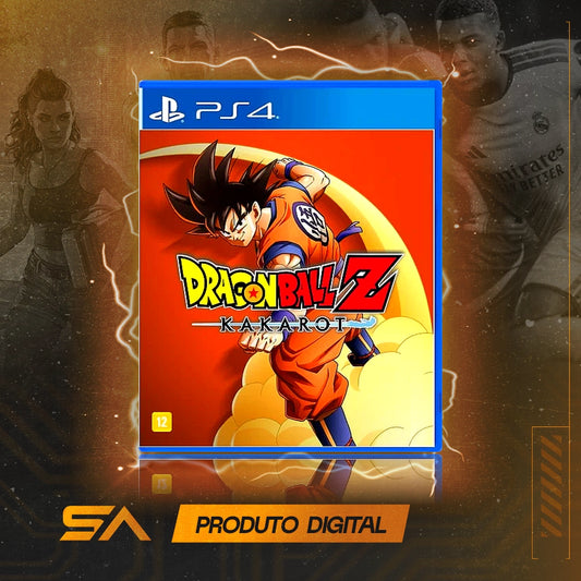 Capa oficial do jogo Dragon Ball Z Kakarot para PS4 em Mídia Digital
