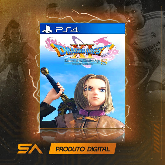 Capa oficial do jogo Dragon Quest XI S: Echoes of An Elusive Age - Definitive Edition para PS4 em Mídia Digital