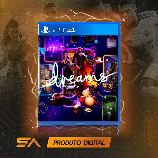 Capa oficial do jogo Dreams para PS4 em Mídia Digital