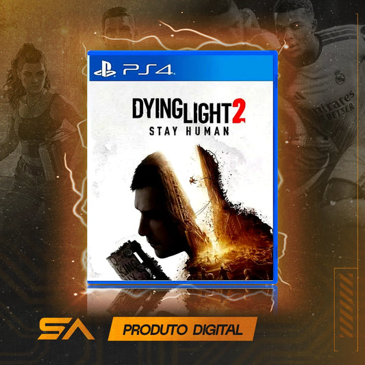Capa oficial do jogo Dying Light 2 Stay Human para PS4 em Mídia Digital