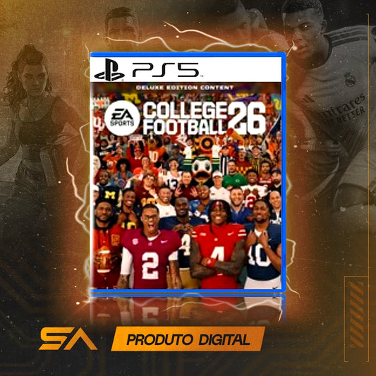 Capa oficial do jogo EA SPORTS College Football 26 para PS5 em Mídia Digital