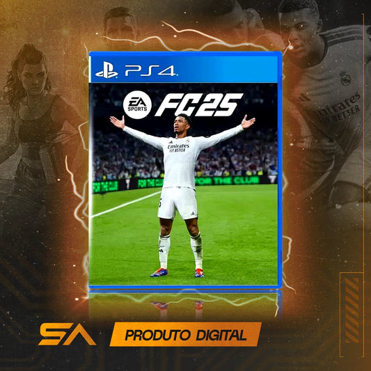 Capa oficial do jogo EA SPORTS FC FIFA 25 Edição Standard para PS4 em Mídia Digital