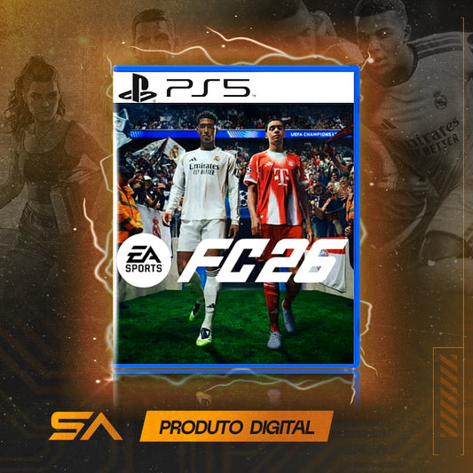 Capa oficial do jogo Edição Standard do EA SPORTS FC 26 para PS5 em Mídia Digital
