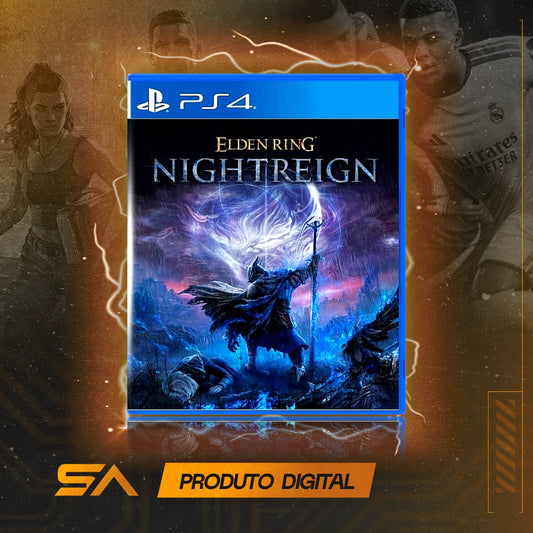 Capa oficial do jogo Elden Ring Nightreign para PS4 em Mídia Digital