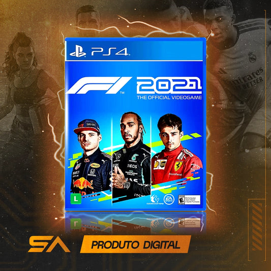 Capa oficial do jogo F1 2021 Formula 1 - 21 Standard Edition para PS4 em Mídia Digital