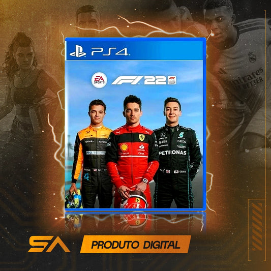 Capa oficial do jogo F1 2022 Formula 1 - 22 para PS4 em Mídia Digital