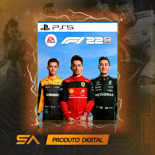 Capa oficial do jogo F1 2022 Formula 1 - 22 para PS5 em Mídia Digital
