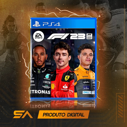Capa oficial do jogo F1 2023 Formula 1 - 23 para PS4 em Mídia Digital