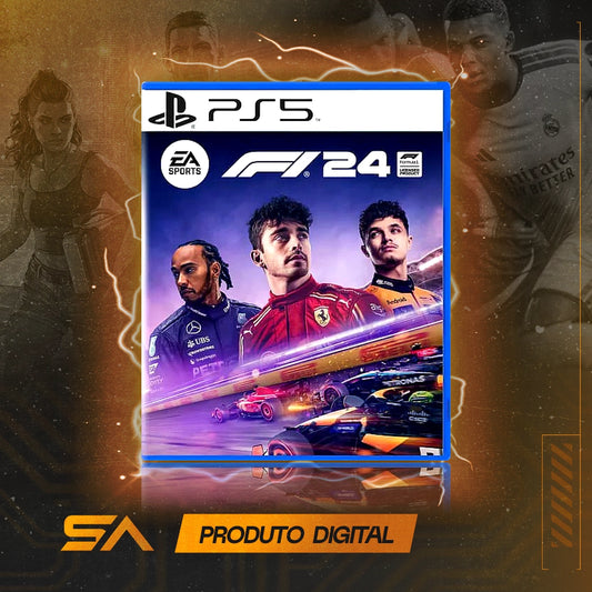 Capa oficial do jogo F1 24 Formula 1 - 2024 Edição Standard para PS5 em Mídia Digital
