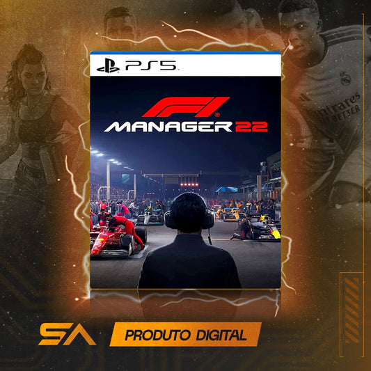 Capa oficial do jogo F1 Manager 2022 Formula 1 - 22 para PS5 em Mídia Digital
