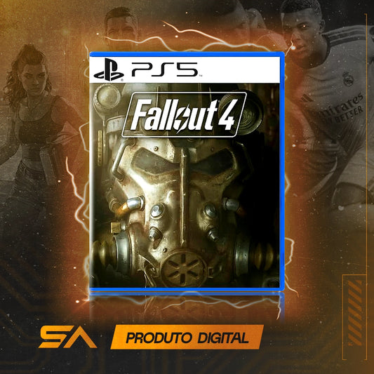 Capa oficial do jogo Fallout 4 para PS5 em Mídia Digital