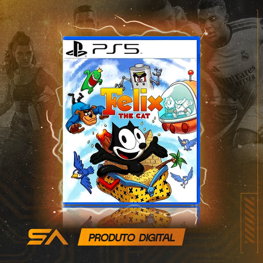 Capa oficial do jogo Felix The Cat para PS5 em Mídia Digital
